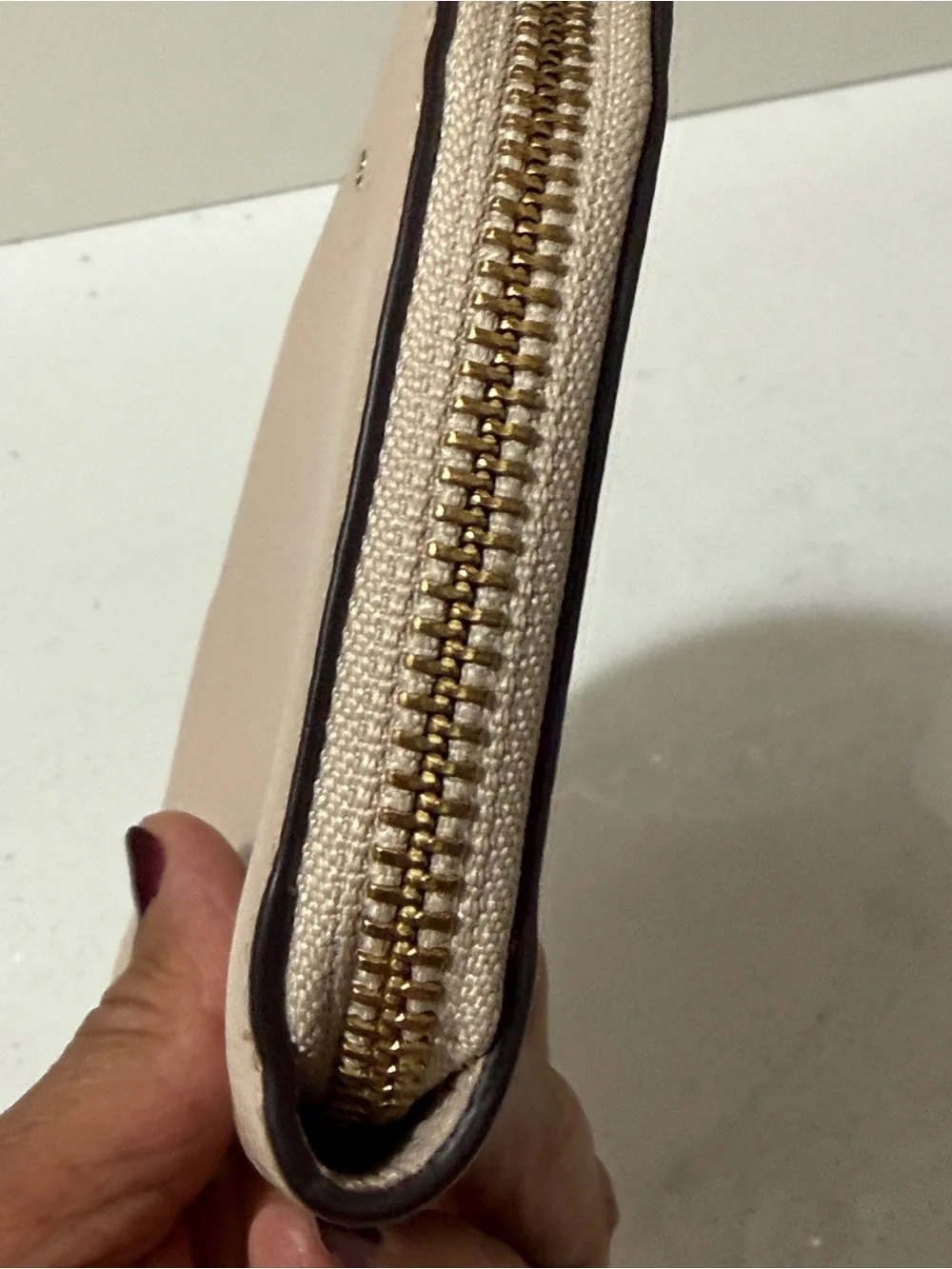 kate spade Blush Leather Wristlet